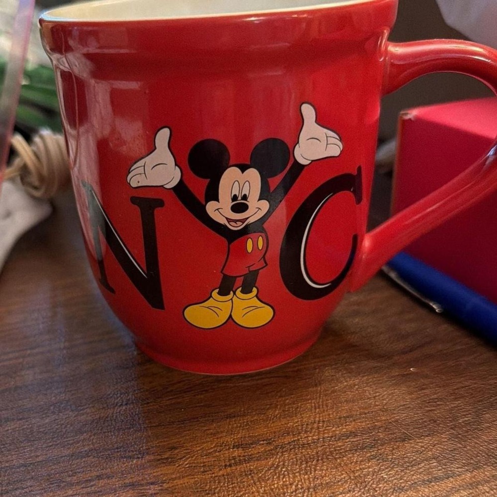 Disney Mickey‎ Mouse NYC mug. Vibrant red